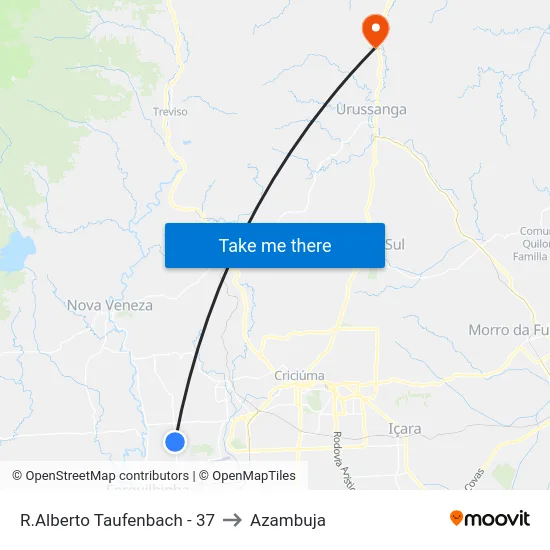 R.Alberto Taufenbach - 37 to Azambuja map