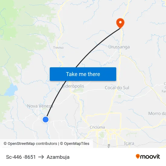 Sc-446 -8651 to Azambuja map