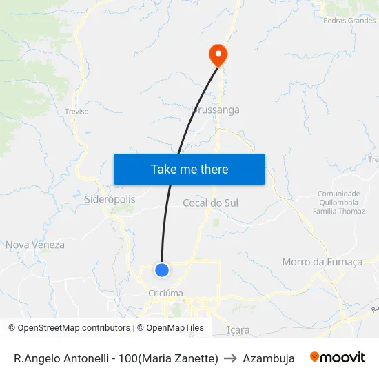 R.Angelo Antonelli - 100(Maria Zanette) to Azambuja map