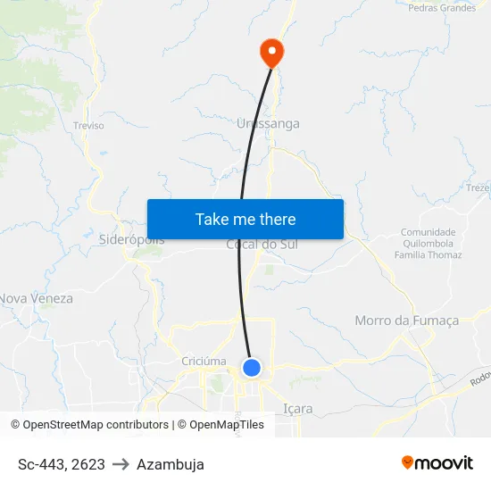 Sc-443, 2623 to Azambuja map