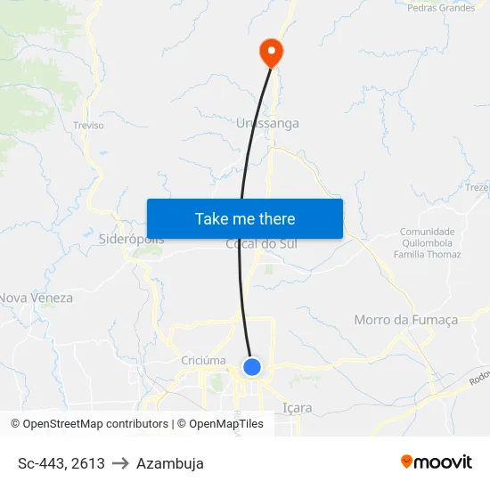 Sc-443, 2613 to Azambuja map