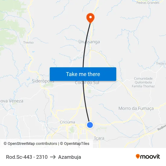 Rod.Sc-443 - 2310 to Azambuja map