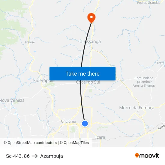 Sc-443, 86 to Azambuja map