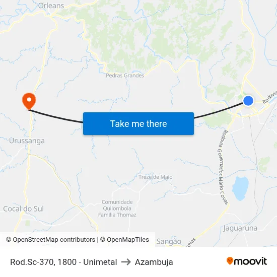 Rod.Sc-370, 1800 - Unimetal to Azambuja map