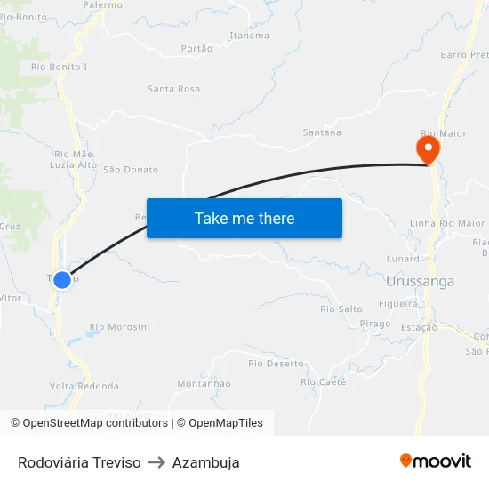 Rodoviária Treviso to Azambuja map