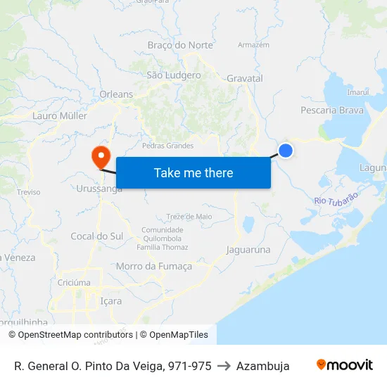 R. General O. Pinto Da Veiga, 971-975 to Azambuja map