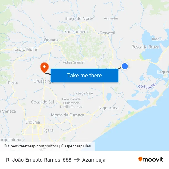 R. João Ernesto Ramos, 668 to Azambuja map