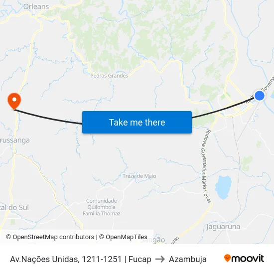 Av.Nações Unidas, 1211-1251 | Fucap to Azambuja map