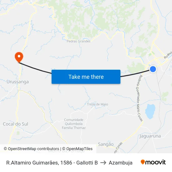 R.Altamiro Guimarães, 1586 - Gallotti B to Azambuja map