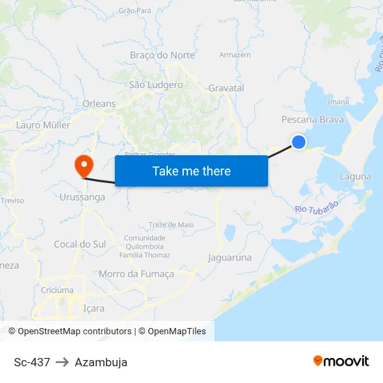 Sc-437 to Azambuja map