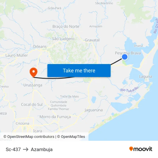 Sc-437 to Azambuja map