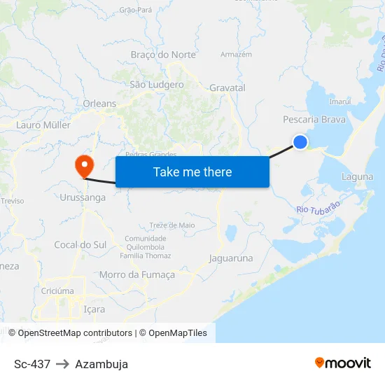 Sc-437 to Azambuja map