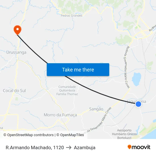 R.Armando Machado, 1120 to Azambuja map