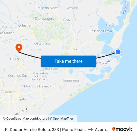 R. Doutor Aurélio Rotolo, 383 | Ponto Final Mar Grosso to Azambuja map