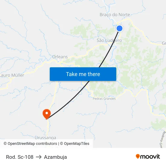 Rod. Sc-108 to Azambuja map
