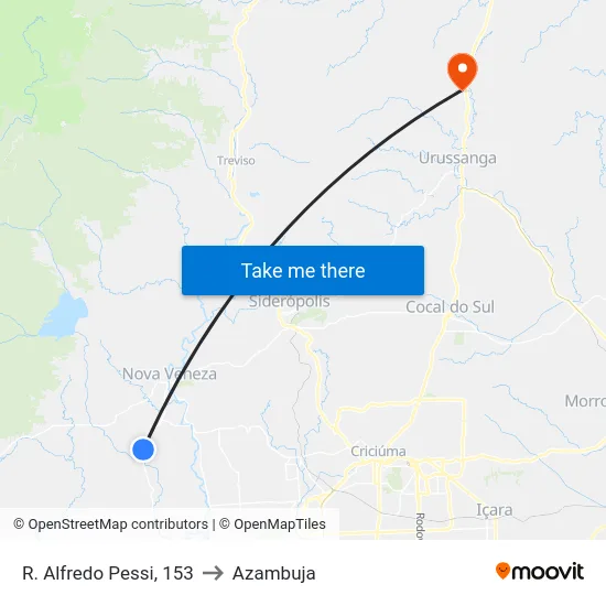 R. Alfredo Pessi, 153 to Azambuja map