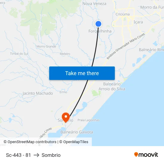 Sc-443 - 81 to Sombrio map