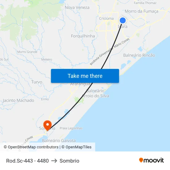 Rod.Sc-443 - 4480 to Sombrio map