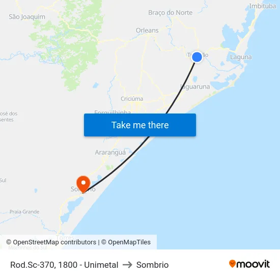 Rod.Sc-370, 1800 - Unimetal to Sombrio map