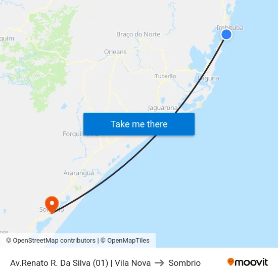 Av.Renato R. Da Silva (01) | Vila Nova to Sombrio map