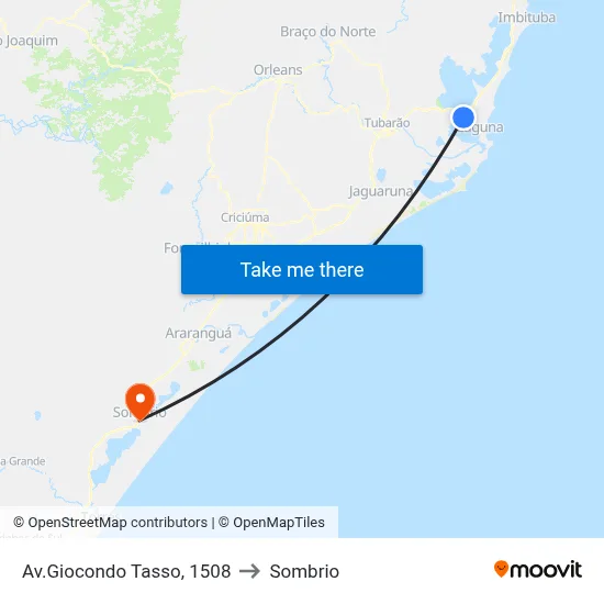 Av.Giocondo Tasso, 1508 to Sombrio map
