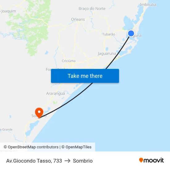 Av.Giocondo Tasso, 733 to Sombrio map