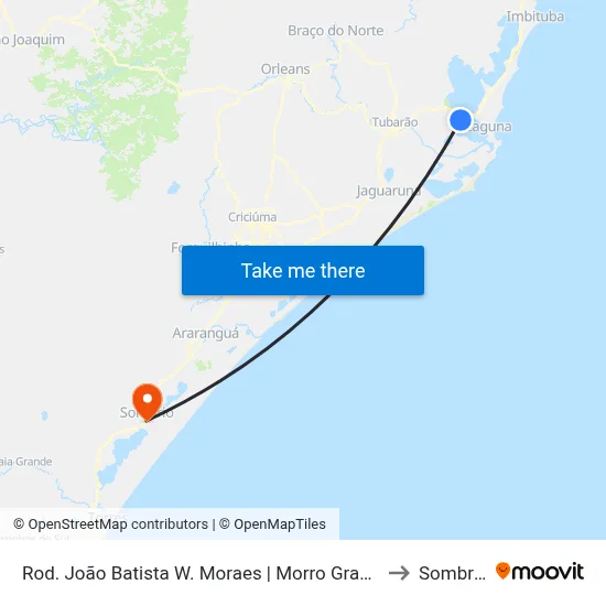 Rod. João Batista W. Moraes | Morro Grande to Sombrio map