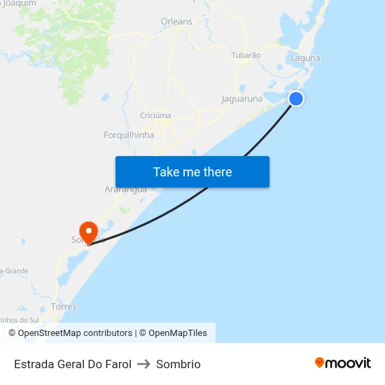 Estrada Geral Do Farol to Sombrio map