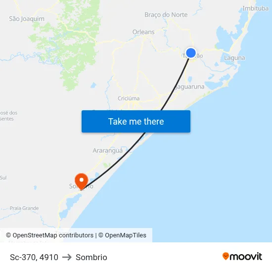 Sc-370, 4910 to Sombrio map