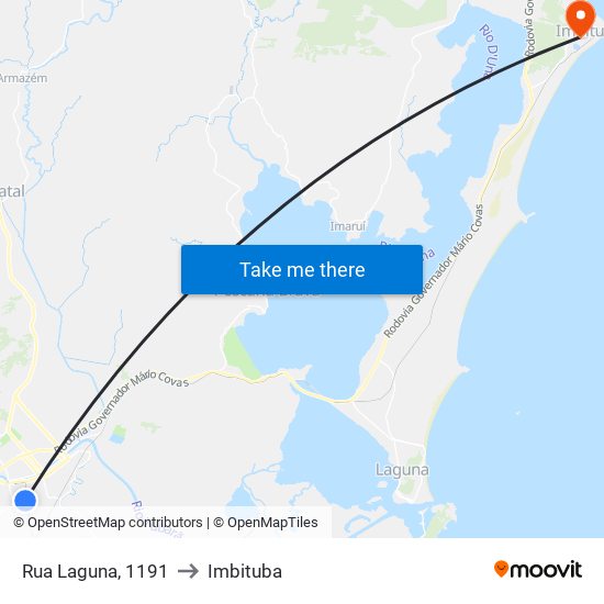 Rua Laguna, 1191 to Imbituba map
