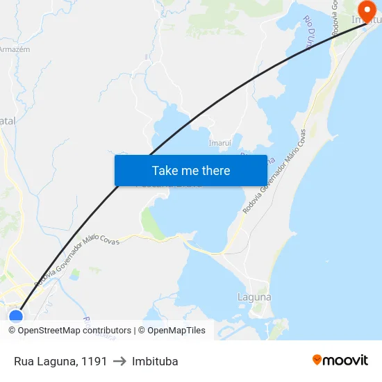 Rua Laguna, 1191 to Imbituba map