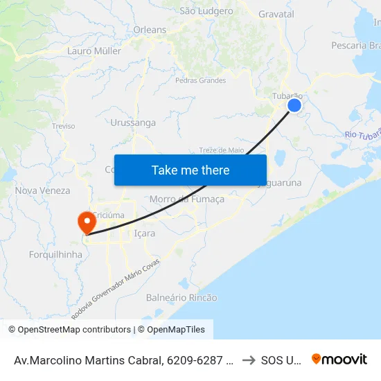 Av.Marcolino Martins Cabral, 6209-6287 - Ed. Minas Center to SOS UNESC map