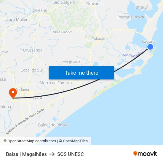 Balsa | Magalhães to SOS UNESC map