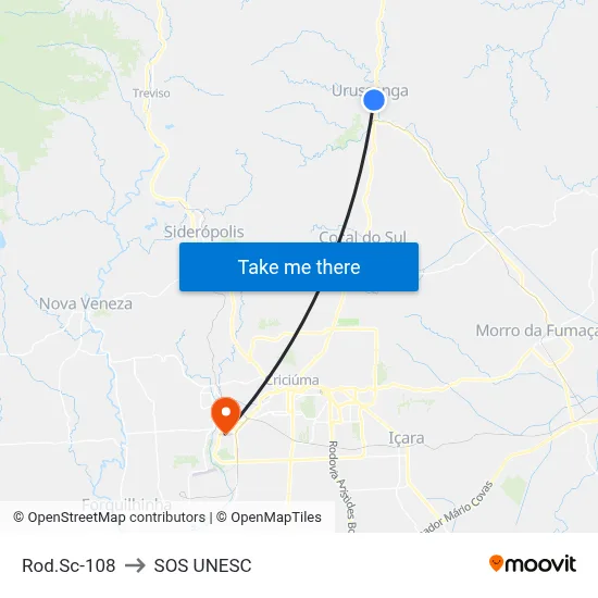 Rod.Sc-108 to SOS UNESC map