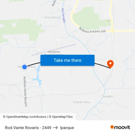 Rod.Vante Rovaris - 2449 to Iparque map