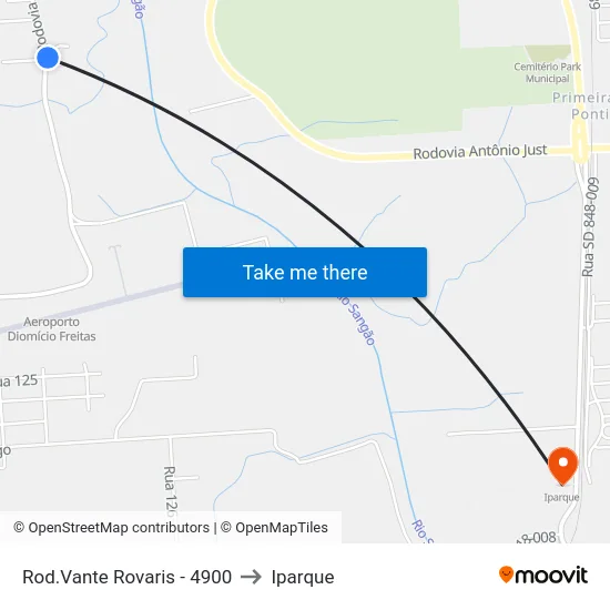 Rod.Vante Rovaris - 4900 to Iparque map