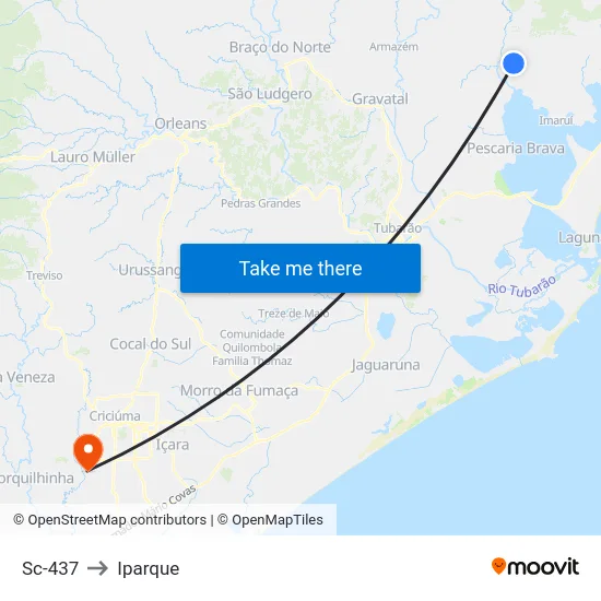 Sc-437 to Iparque map