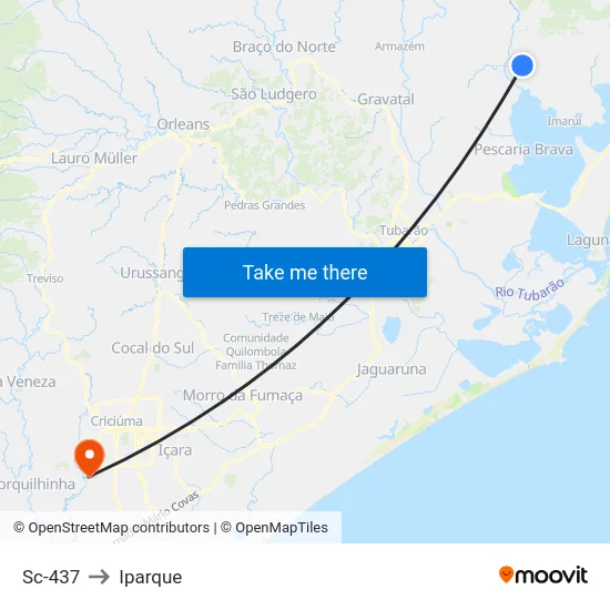 Sc-437 to Iparque map