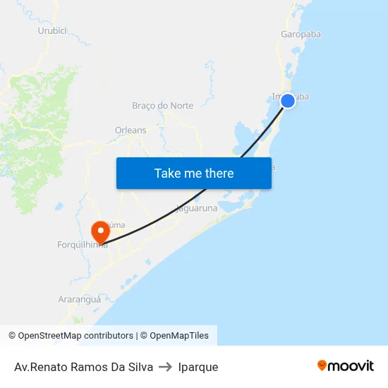 Av.Renato Ramos Da Silva to Iparque map