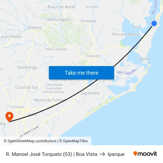 R. Manoel José Torquato (03) | Boa Vista to Iparque map