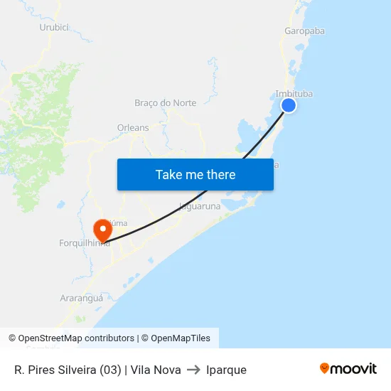 R. Pires Silveira (03) | Vila Nova to Iparque map