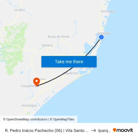 R. Pedro Inácio Pachecho (06) | Vila Santo Antônio to Iparque map