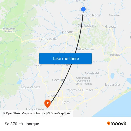 Sc-370 to Iparque map