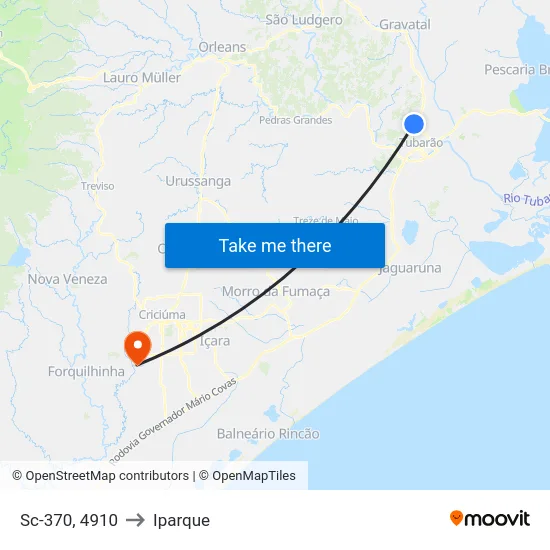 Sc-370, 4910 to Iparque map