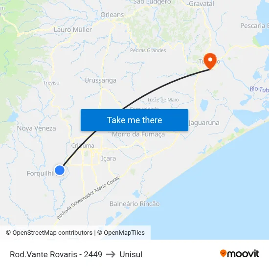 Rod.Vante Rovaris - 2449 to Unisul map