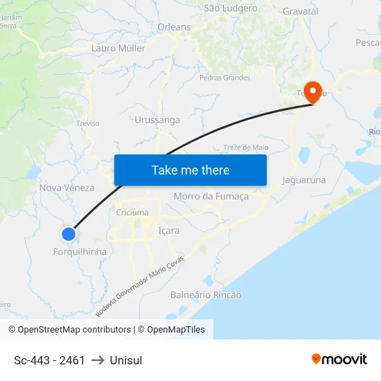 Sc-443 - 2461 to Unisul map