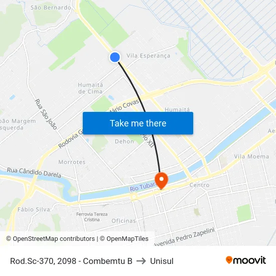 Rod.Sc-370, 2098 - Combemtu B to Unisul map