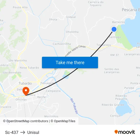 Sc-437 to Unisul map