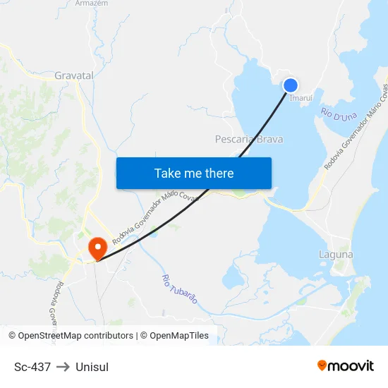 Sc-437 to Unisul map