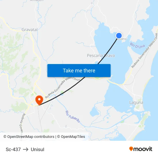 Sc-437 to Unisul map